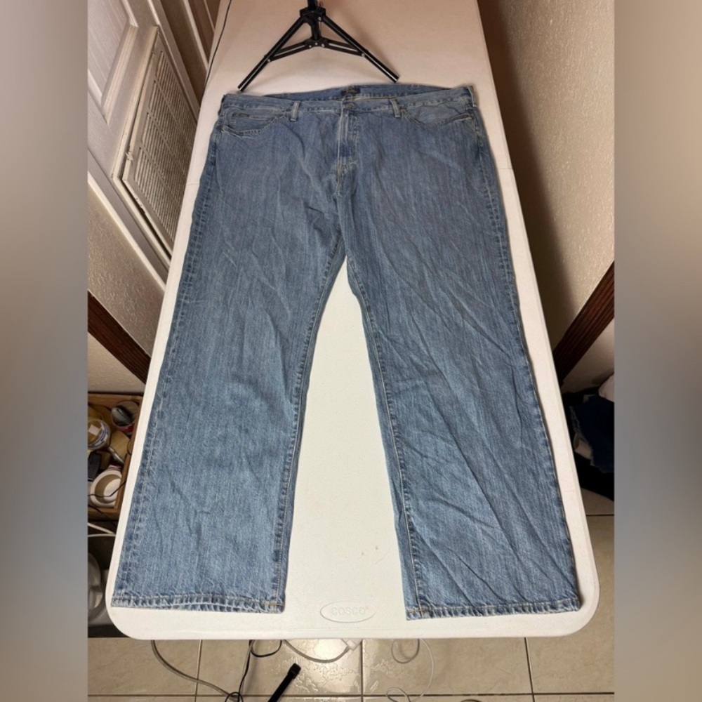 Polo Ralph Lauren Men Hampton Relaxed Straight Jeans 48X32 Blue Pocket Denim
NEW
